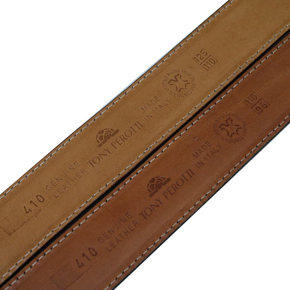 Шкіряний ремень 410 moro коричневий TONY PEROTTI