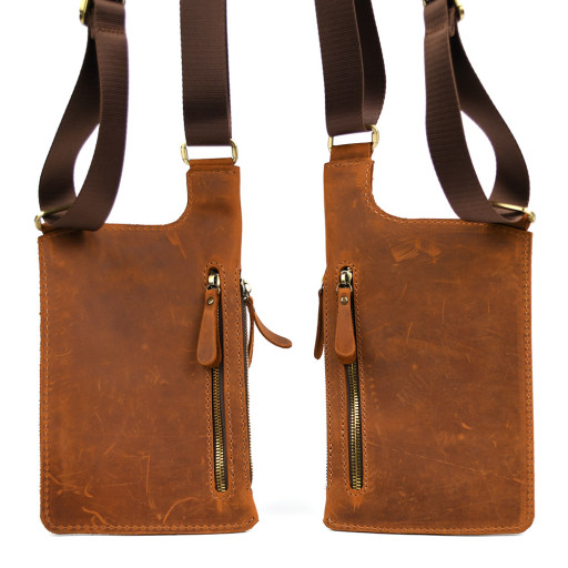 Сумка кобура TARWA RB-2202RL-4lx подвійна коньячна