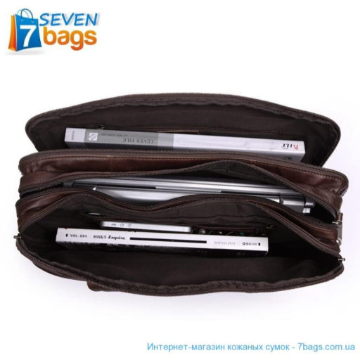 Шкіряна сумка JD7146C-1, бріфкейс, дорожня сумка, матова