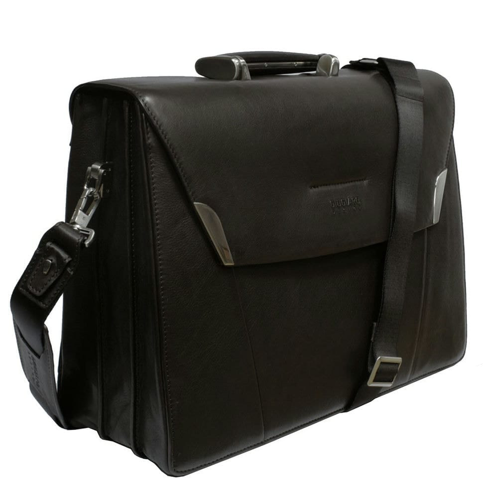 Шкіряний портфель Giugiaro 9427-42 moro коричневий