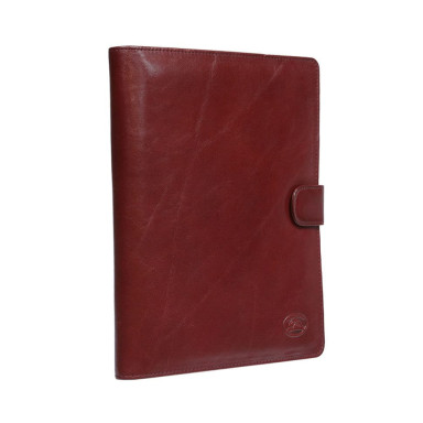 Leather notepad Italico 2590 rosso red