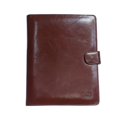 Leather notepad Italico 2590 rosso red