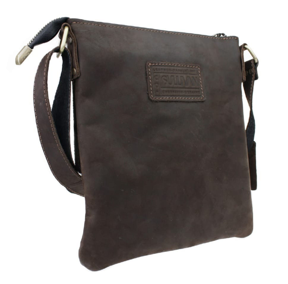 Сумка чоловіча шкіряна планшетка SULLIVAN 35438 (25) коричнева