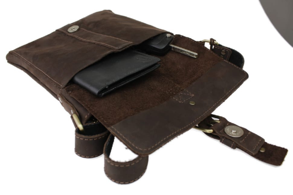 Сумка чоловіча шкіряна планшетка SULLIVAN 35438 (25) коричнева