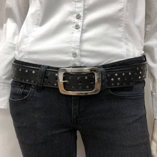 Шкіряний ремень 301 nero чорний TONY PEROTTI