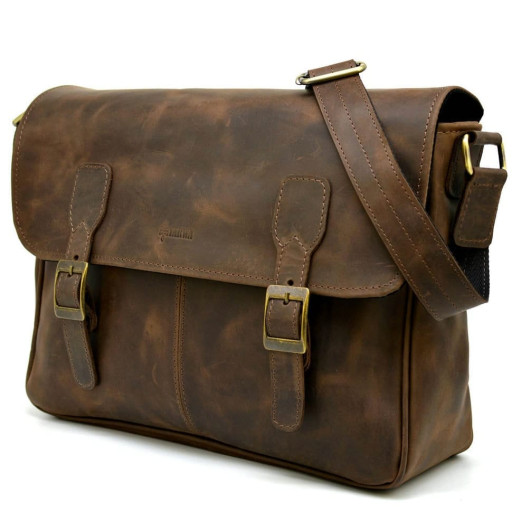 Шкіряна сумка через плече для ноутбука і документів RC-7022-3md TARWA