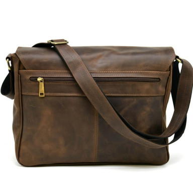 Leather shoulder bag for laptop and documents RC-7022-3md TARWA