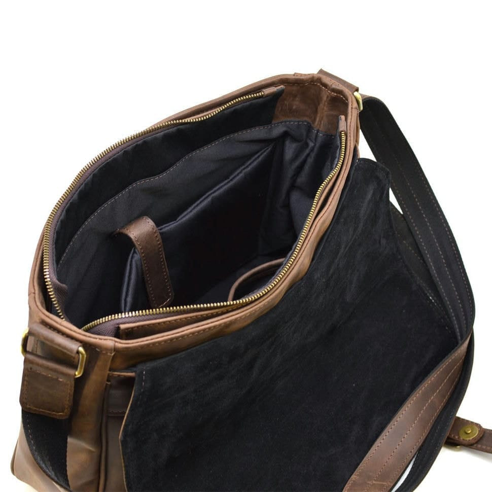 Шкіряна сумка через плече для ноутбука і документів RC-7022-3md TARWA