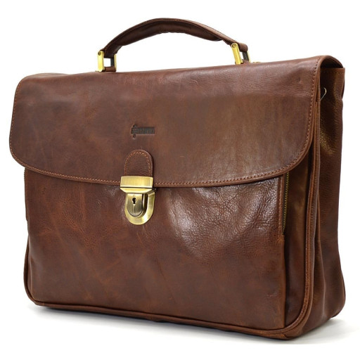 Шкіряний чоловічий портфель на два відділення TARWA GB-2067-4lx