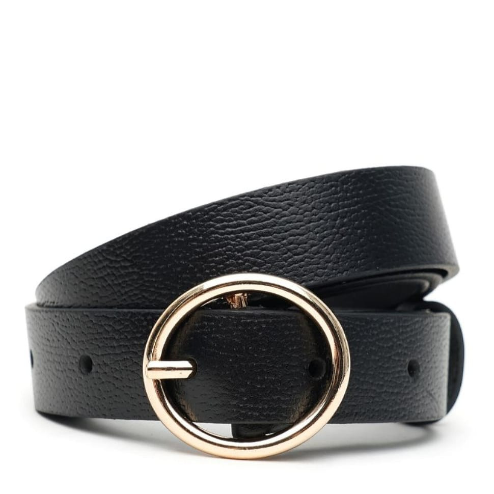 Жіночий ремінь шкіряний V1DW01-black