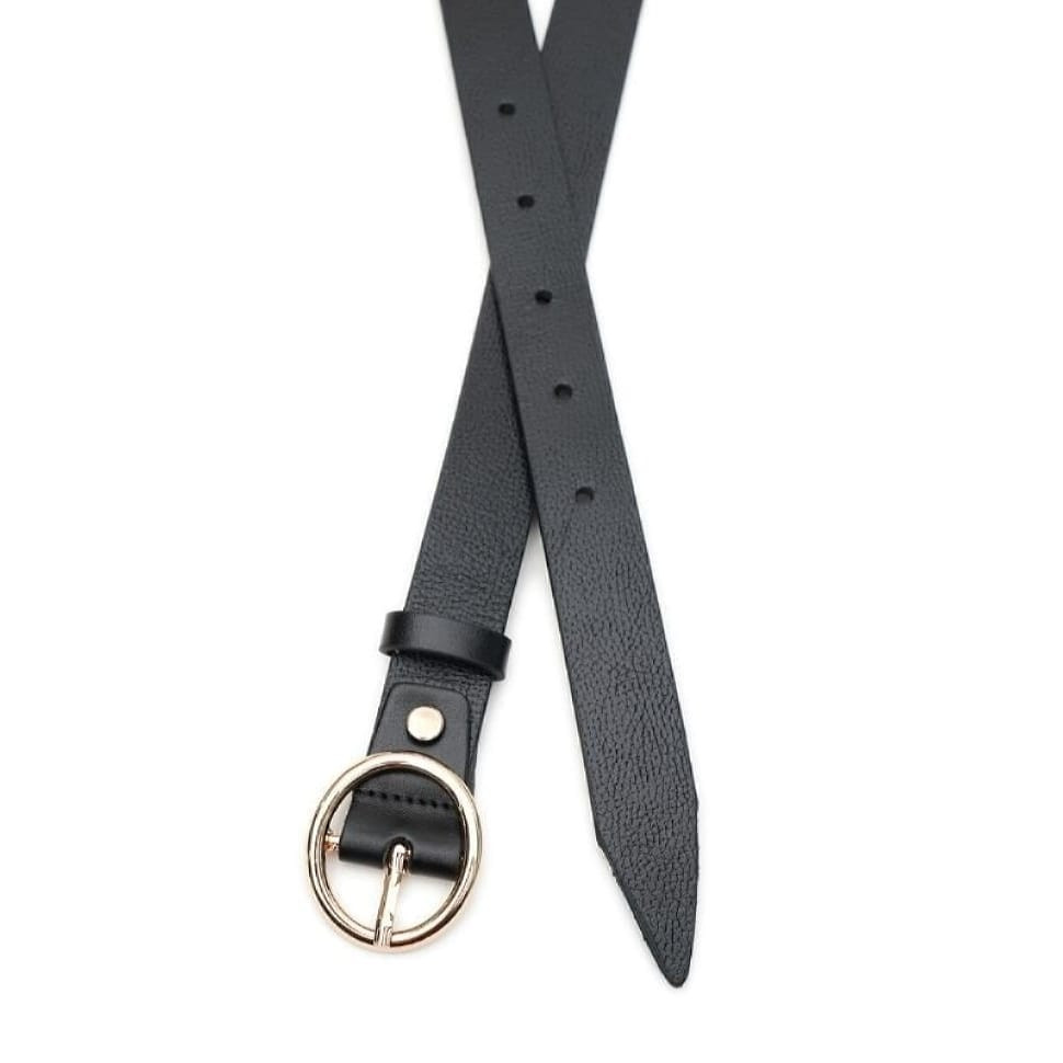 Жіночий ремінь шкіряний V1DW01-black