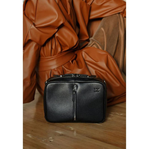 Жіноча шкіряна сумка Avenue чорна сап'ян