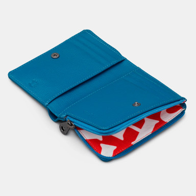 Жіночий шкіряний гаманець Yoshi Y1275 Peacock Plume (Petrol Blue)
