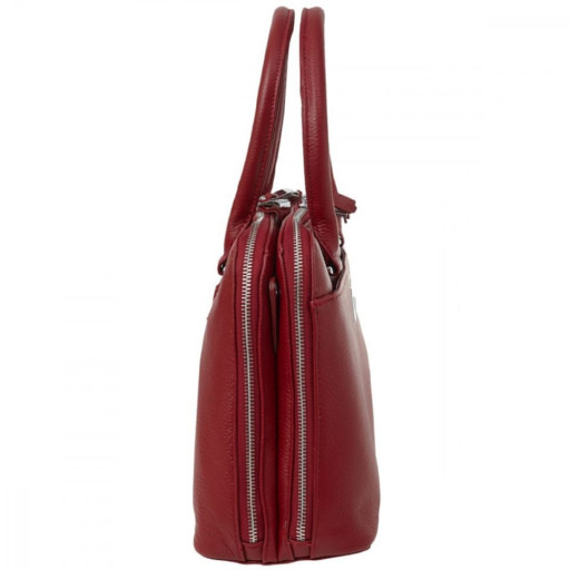 Сумка жіноча шкіряна DOR FLINGER DF2020578-04 темно-червона
