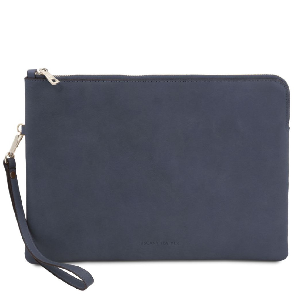 Giulio Maxi leather clutch with handle