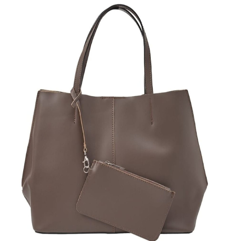 Virginia Conti Italy leather bag for women - Art03369dtaupe