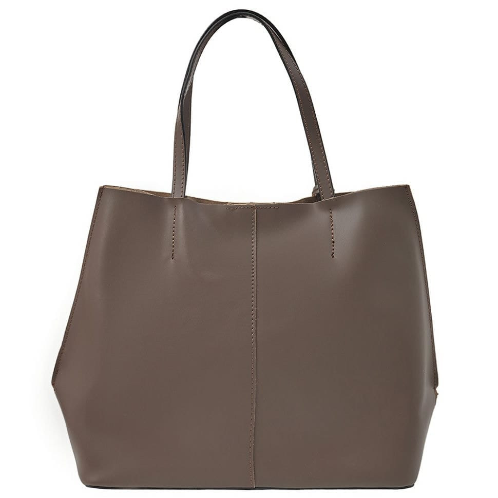 Virginia Conti Italy leather bag for women - Art03369dtaupe