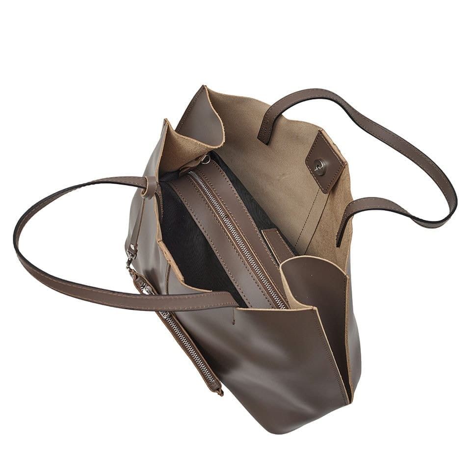 Virginia Conti Italy leather bag for women - Art03369dtaupe