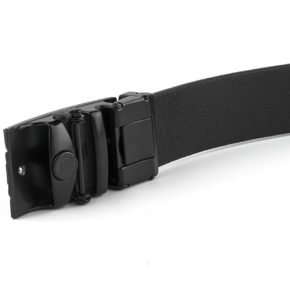 Чоловічий ремень з автоматичною пряжкою мозаїка Vintage 20299 Чорний