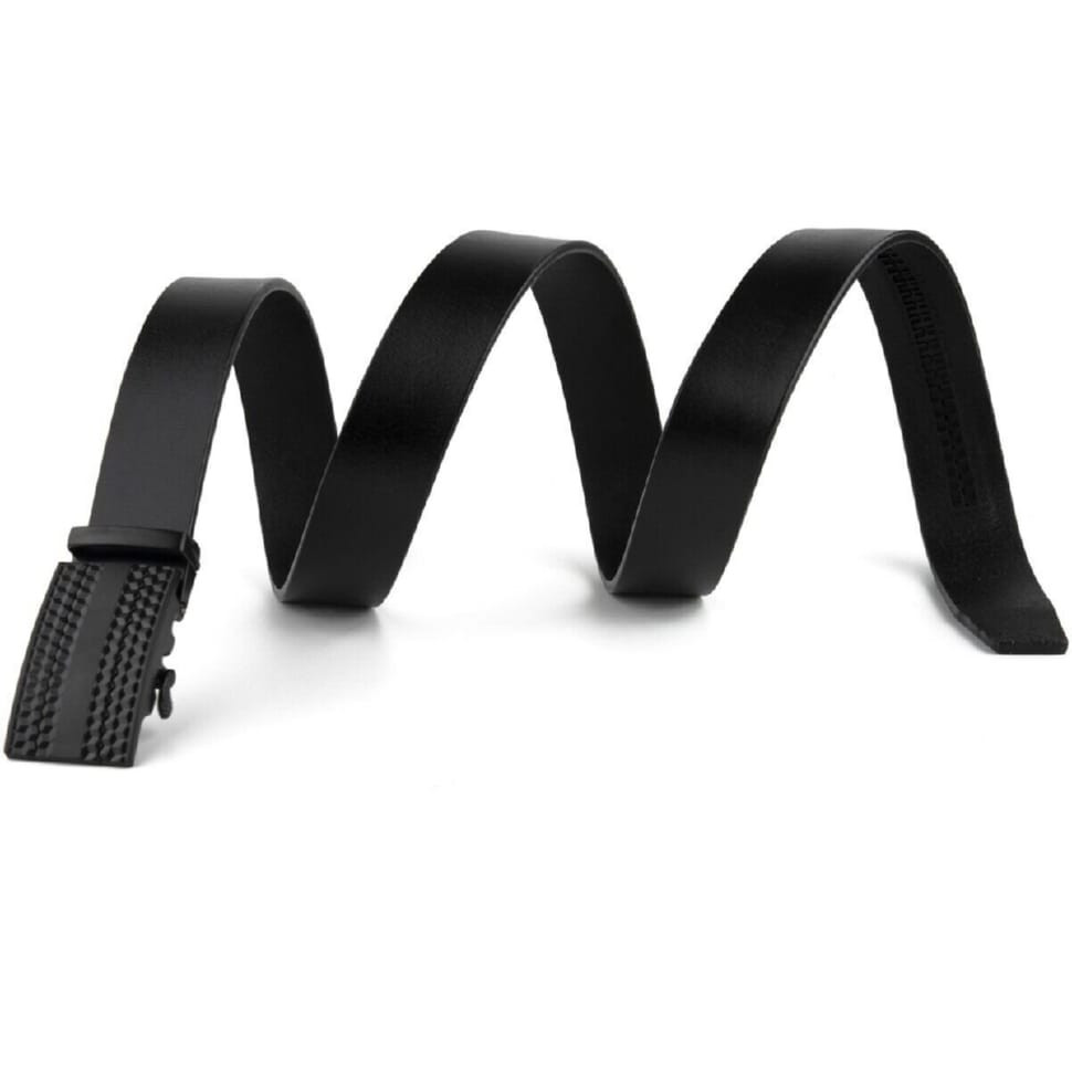 Чоловічий ремень з автоматичною пряжкою мозаїка Vintage 20299 Чорний