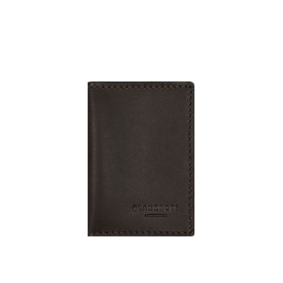 Leather cover for driver's license, ID and plastic cards 2.2 brown