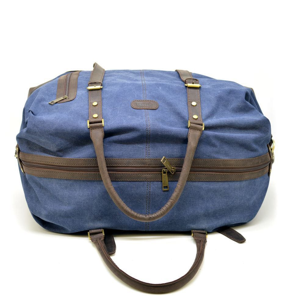 Сумка дорожня мікс тканини канвас і шкіри RK-8310-4lx TARWA