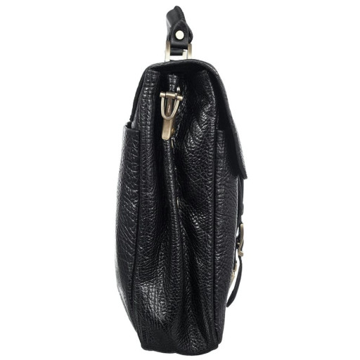 Шкіряний портфель Tony Bellucci 5015-893 чорний флотар