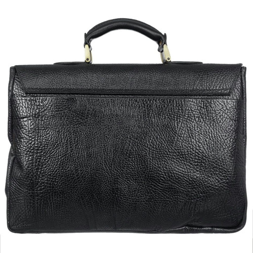Шкіряний портфель Tony Bellucci 5015-893 чорний флотар