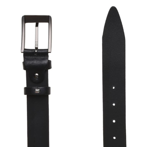 Чоловік шкіряний ремінь Borsa Leather v1chn-gen125R-BL2