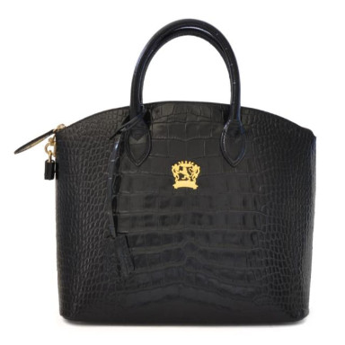 Pratesi KNE348 - Versilia Big King Woman Bag in cow leather King Black