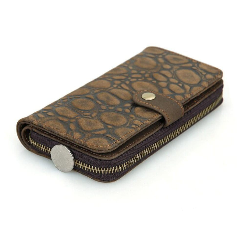 Leather wallet JD8126-2R John McDee