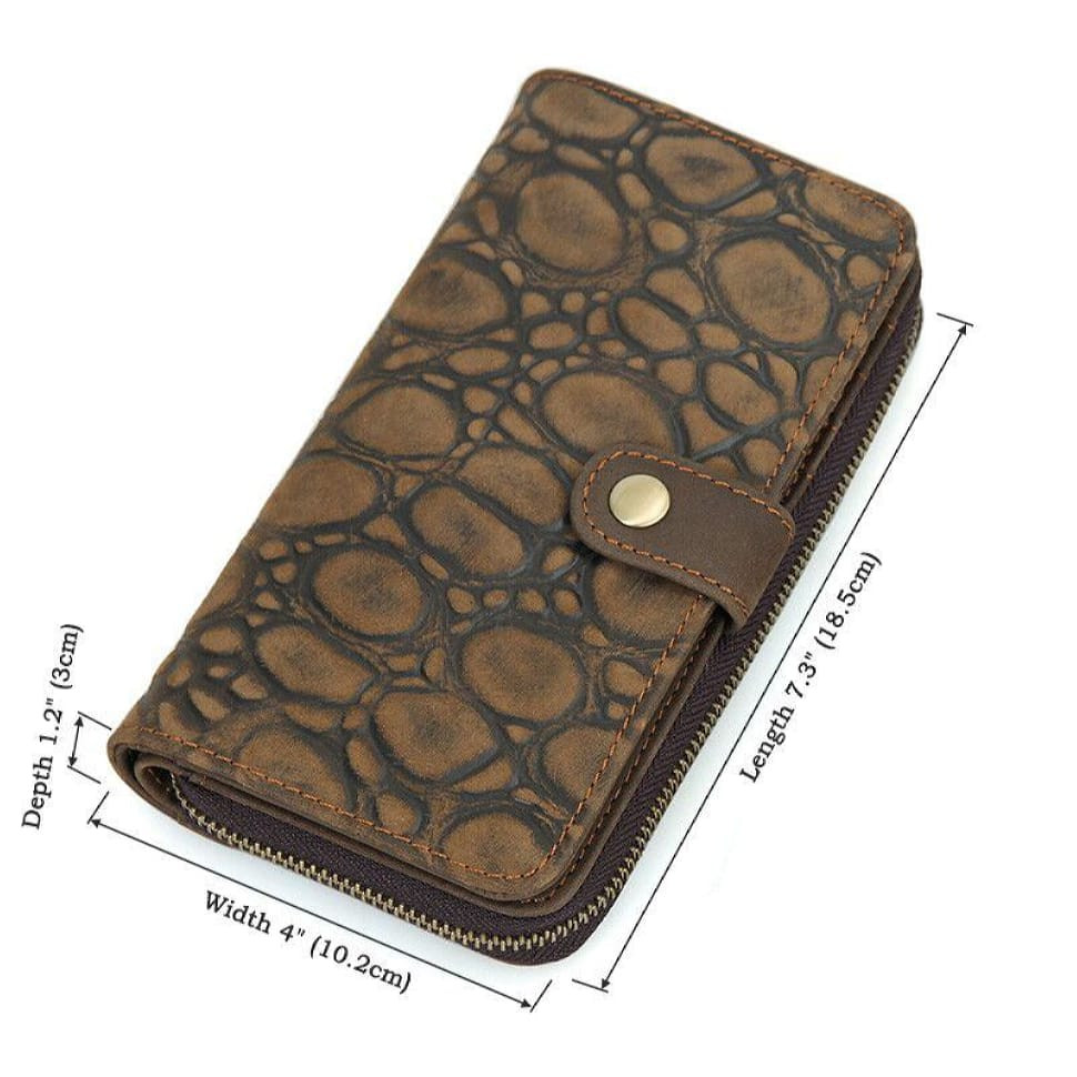 Leather wallet JD8126-2R John McDee