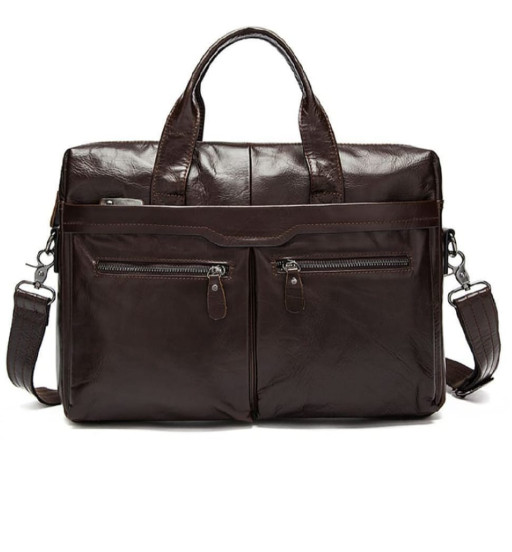 Чоловіча сумка з натуральної шкіри B10-9005 Jonee