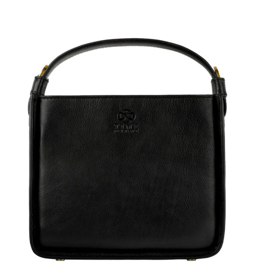 Leather Small Tote Bag for Women - Alms for Oblivion - Black color - Time Resistance 5247501