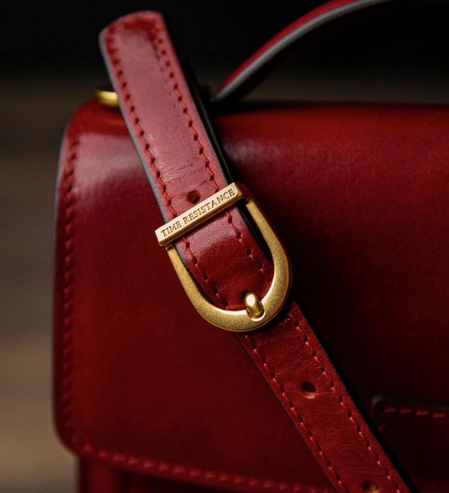 Маленький шкіряний портфель для жінок - Walden - Червоний колір - Time Resistance 5242401W