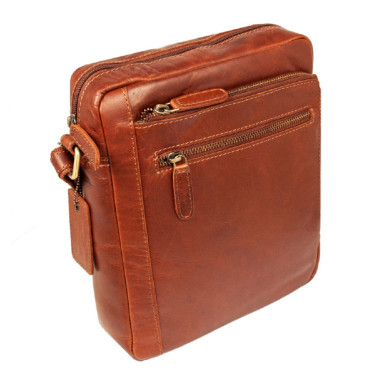 Cумка чоловіча Ashwood K42 Chestnut (Каштановий)