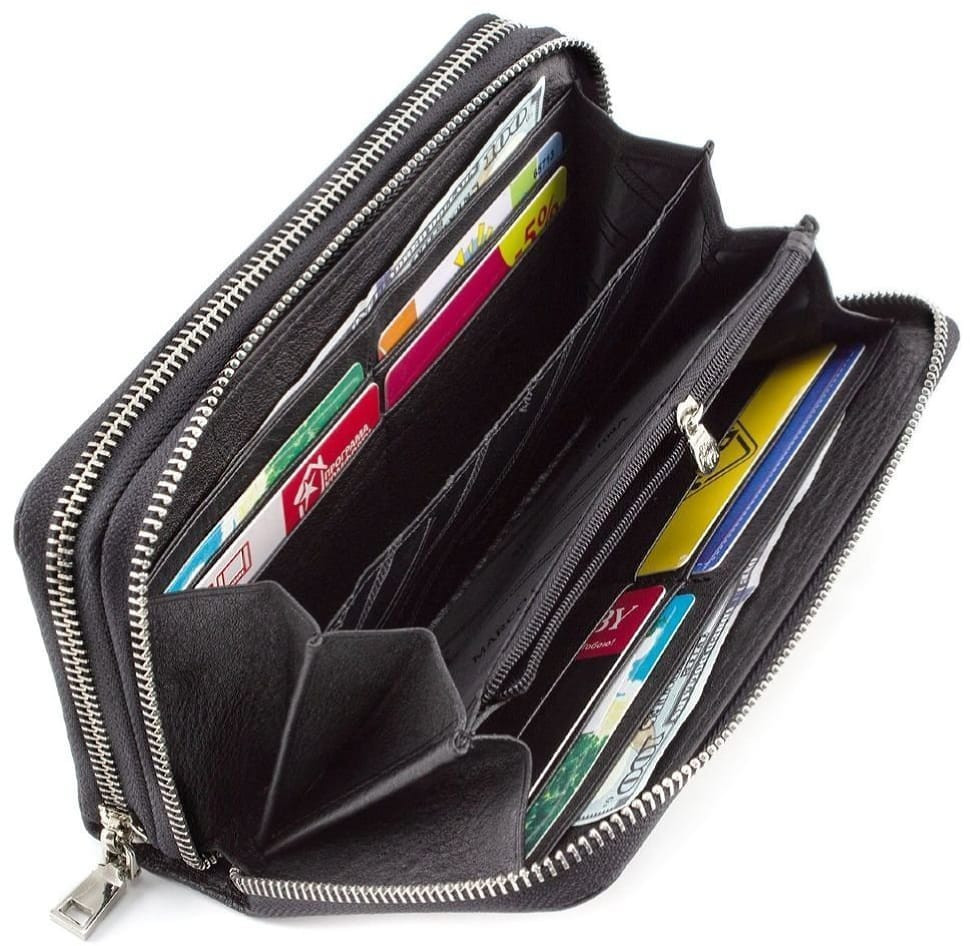 Чоловічий шкіряний гаманець-клатч Марко Коверна 18053 MS 801-1 для двох відсіків