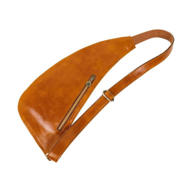Chest bag, sling, one-shoulder backpack - The Monk - cognac Time Resistance 5240301