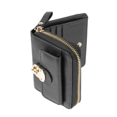 Жіночий шкіряний гаманець Ashwood Y50 Black (Чорний)