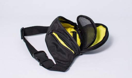 Поясна сумка Shark чорно-жовта від MAD born to win