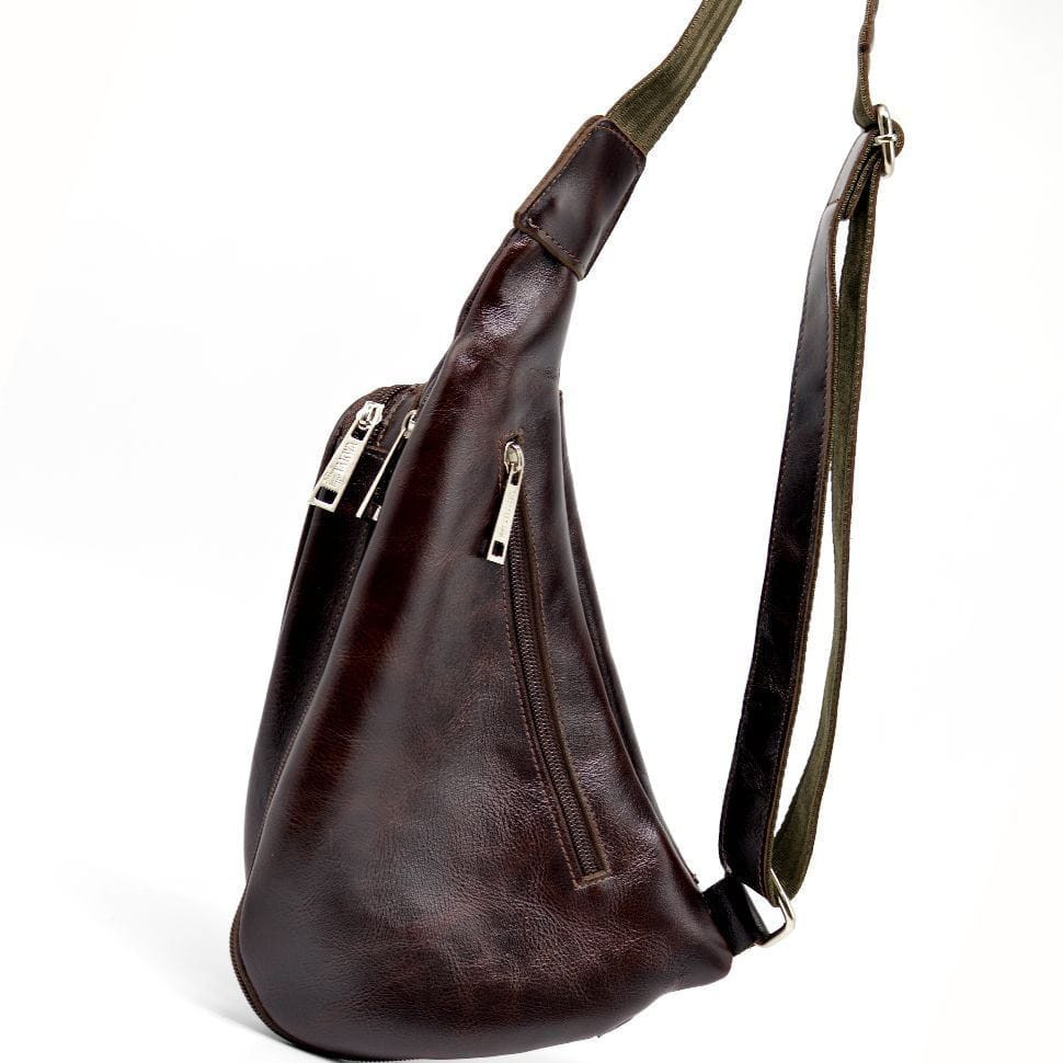 Trendy backpack made of genuine leather on one shoulder GX-3026-4lx brand TARWA