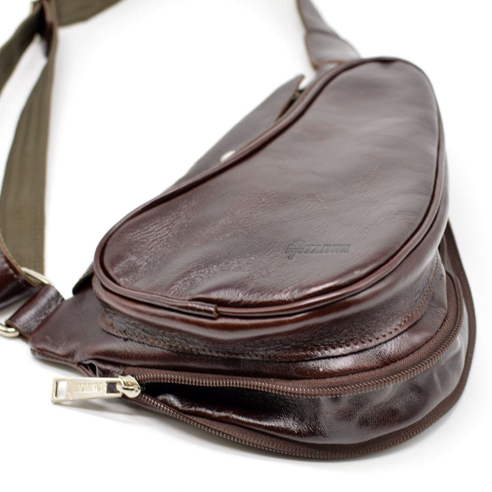 Trendy backpack made of genuine leather on one shoulder GX-3026-4lx brand TARWA