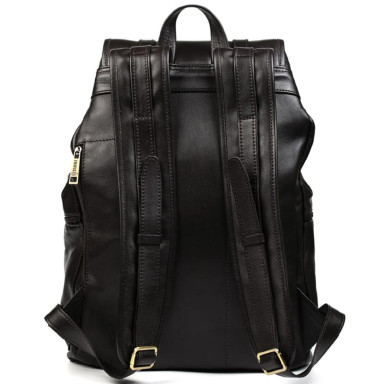 Leather city laptop backpack TARWA GC-0010-4lx brown