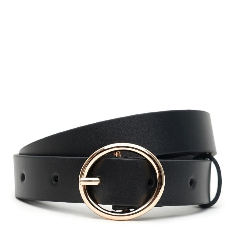 Жіночий ремінь шкіряний V1DW02-black