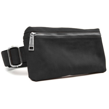 Men's waist bag (over the shoulder) small TARWA Black (RA-1818-3md)