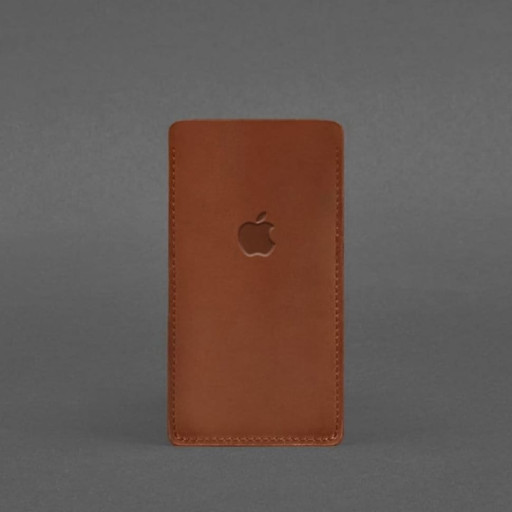 Шкіряний чохол для iPhone 13 Світло-коричневий Crazy Horse