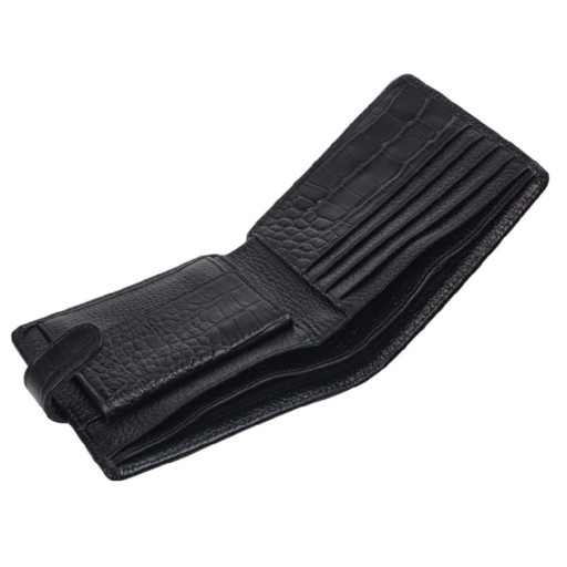 Портмоне шкіра BOND 547-356 чорний кроко
