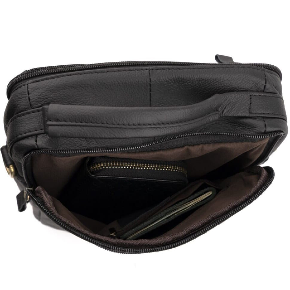 Сумка чоловіча флотар Vintage 14763 Чорна