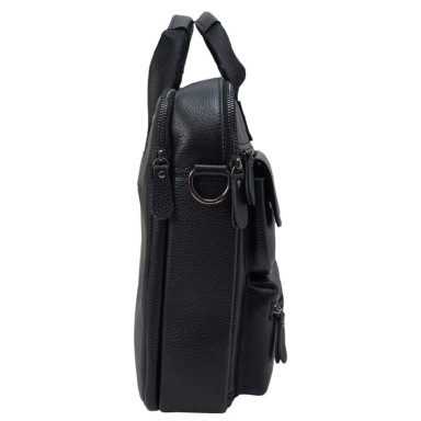 Портфель мягкий кожаный BUFFALO BAGS M5029A черный