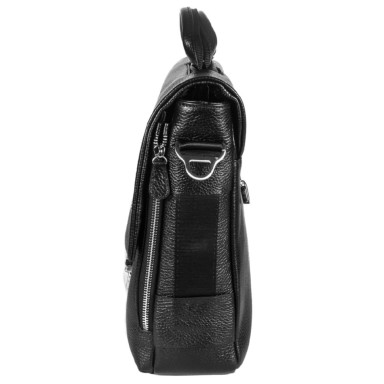 Портфель кожаный Desisan 1315-01 черный гладкий